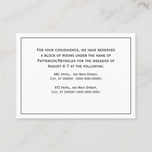 Preppy Heraldic Bee #2 Wapenmunt C Visitekaartje (Achterkant)