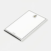 Preppy Heraldic  bijenlaag van het wapenembleem C Post-it® Notes (Schuin)