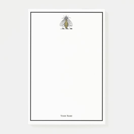 Preppy Heraldic  bijenlaag van het wapenembleem C Post-it® Notes (Voorkant)