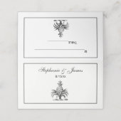 Preppy Heraldic Pineapple Coat of Arms Crest (Buitenkant ongevouwen)