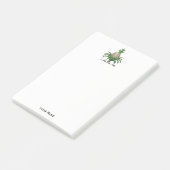 Preppy Heraldic Pineapple Coat of Arms Crest Post-it® Notes (Schuin)