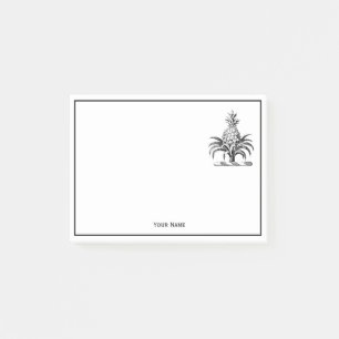 Preppy Heraldic Pineapple Coat of Arms Crest Post-it® Notes