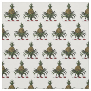 Preppy Heraldische Ananas Crest Kleur WT Stof