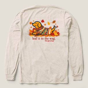 Preppy herfst hondenliefhebber lange mouw Tri-Blend shirt