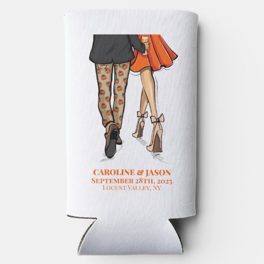 Preppy Herfst Paar Pompoen Broek Sinaasappel Jurk (Achterkant)