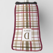 Preppy Herfst Plaid Golfheadcover (Draai 90)