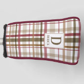 Preppy Herfst Plaid Golfheadcover (Voorkant)