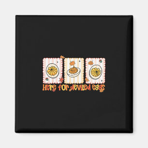 Preppy hier voor Deviled Eggs Thanksgiving Mannen Magneet