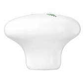 Preppy Hydrangea Coastal New England Keramische Knop (Zijkant)