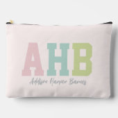 Preppy initialen schattig kleurrijk trendy geperso etui (Voorkant)