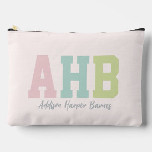 Preppy initialen schattig kleurrijk trendy geperso etui