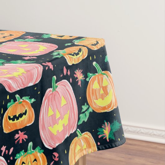 Preppy Jack-O’-Lantern Halloween Tafelkleed (Voorbeeld)