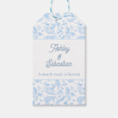 Preppy Jungle Chinoiserie Toile Cadeaulabel (Voorkant)