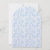 Preppy Jungle Chinoiserie Toile Faire-part de mari (Dos)