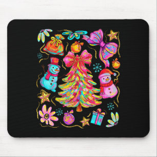 Preppy Kerst Coquette Strik Kant Merry Bright Kers Muismat