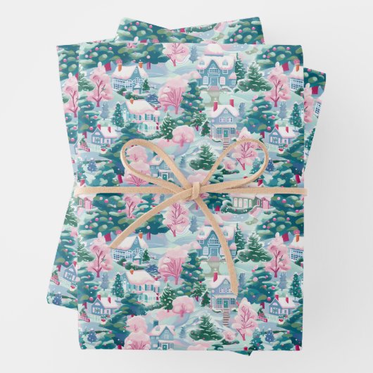 Preppy kerst inpakpapier (In situ)