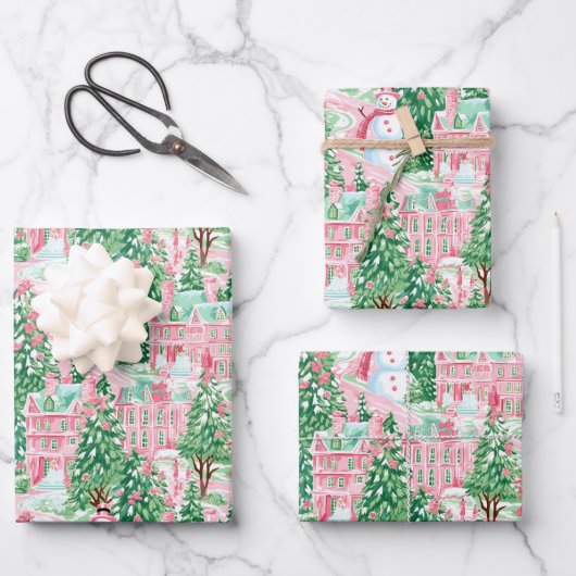 Preppy kerst inpakpapier (Voorkant)
