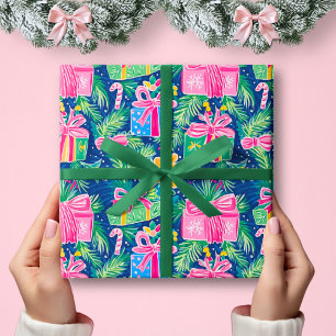 Preppy kerst inpakpapier