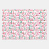 Preppy kerst inpakpapier vel (Voorkant)