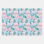 Preppy kerst inpakpapier vel (Voorkant)