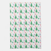 Preppy kerstboompatroon theedoek (Verticaal)