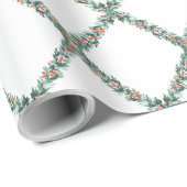 Preppy kersttrellis cadeaupapier (Rol Hoek)