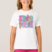 Preppy Kindergarten First Day of School Coquette  T-shirt (Voorkant)