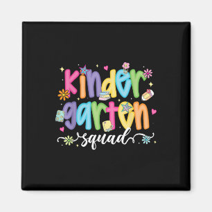 Preppy Kindergarten Squad Team Crew Teacher Terug Magneet