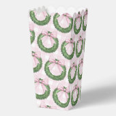 Preppy Krans met Pink Gingham Bow Bedankdoosjes (Achterkant)