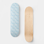 Preppy kustblauwe vis skateboard (Voorkant)