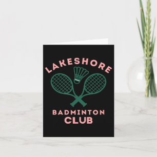 Preppy Lakeshore Badminton Club Schattig Grafisch  Kaart