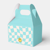 Preppy Lichtblauw Y2K Retro Verjaardag Favoriet Bo Bedankdoosjes (Achterkant)