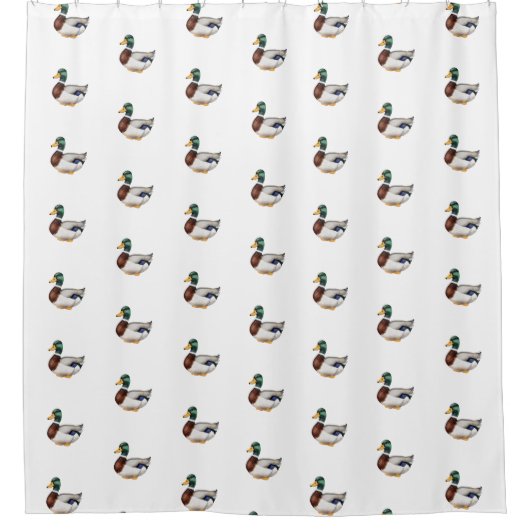 Preppy Mallard Duck Douchegordijn (Voorkant)