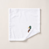 Preppy Mallard Duck Personnalisé (Gant de toilette)