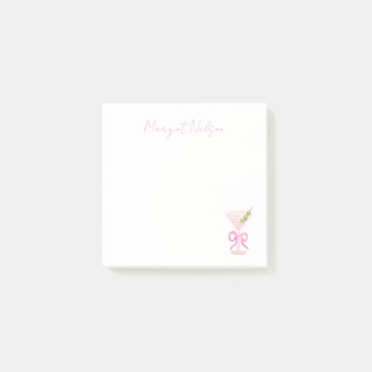 Preppy Martini Post-It Notes (Voorkant)