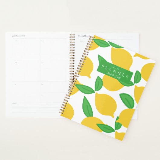 Preppy Modern Lemon Motif personnalisé (Devant avec enveloppe)