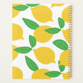 Preppy Modern Lemon Patroon op maat Planner (Achterkant)
