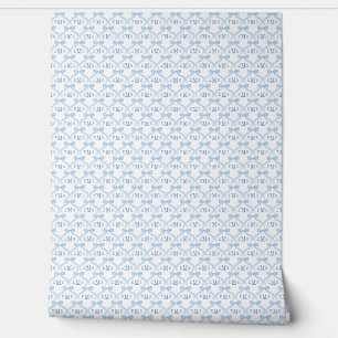 Preppy Monogram Baby Boy Kwekerij Behang