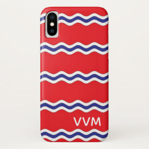 PREPPY Monogram Minimalist Block Lettering iPhone X Hoesje