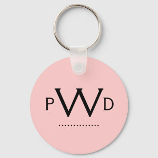 Preppy Monogram Sleutelhanger
