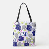 Preppy Monogram Tennis Marine Draagtas (Achterkant)
