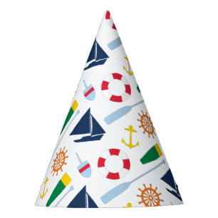 Preppy Nautical Birthday Party Feesthoedjes