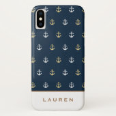Preppy Nautical ⎢ coque iphone Monogramme (Dos)