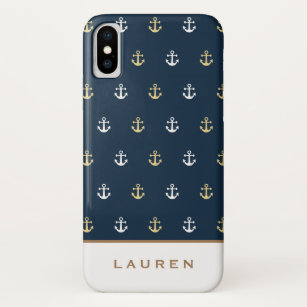 Preppy Nautical ⎢ coque iphone Monogramme