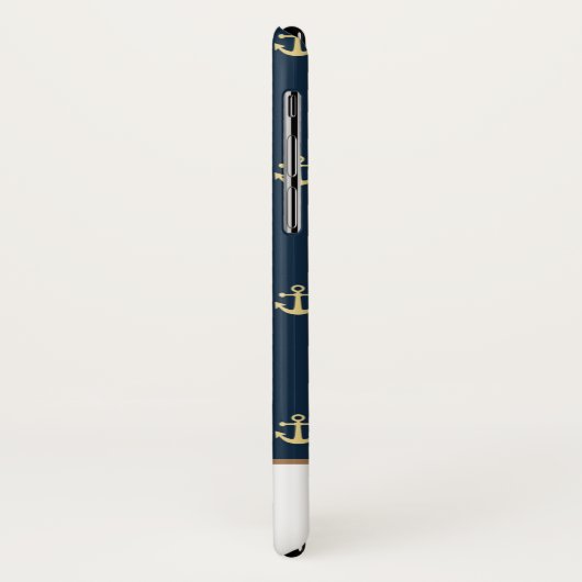 Preppy Nautical ⎢ Monogram iPhone case (Achterkant/links)