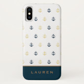 Preppy Nautical ⎢ Monogram iPhone case (Achterkant)