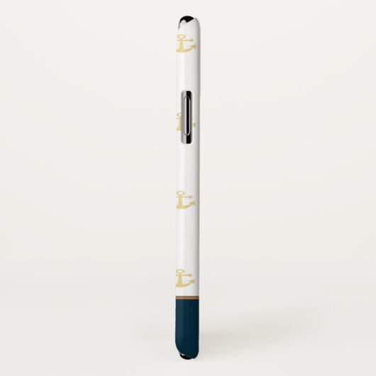 Preppy Nautical ⎢ Monogram iPhone case (Achterkant / rechts)