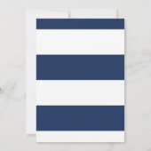 Preppy Navy Blue Mr & Mr Brush Script Wedding Kaart (Achterkant)