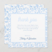 Preppy Oerwoud Chinoiserie Toile Bedankkaart (Voorkant / Achterkant)