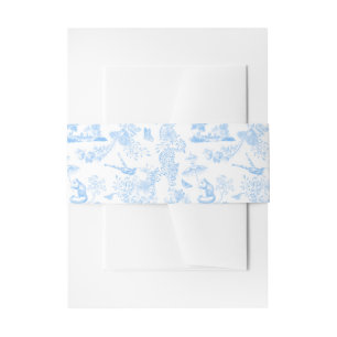 Preppy Oerwoud Chinoiserie Toile Uitnodigingen Wikkel
